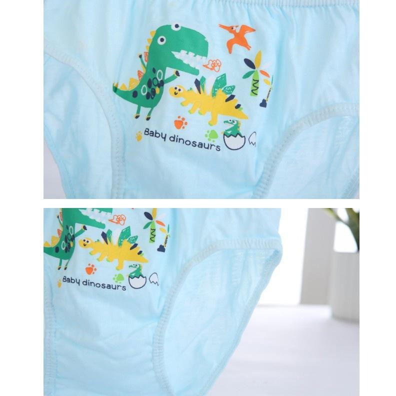 內褲 熱銷 兒童內褲 透氣禮盒 男童 三角內褲 盒裝5件 類純棉 恐龍 小恐龍 卡車 賽車 可愛-細節圖7