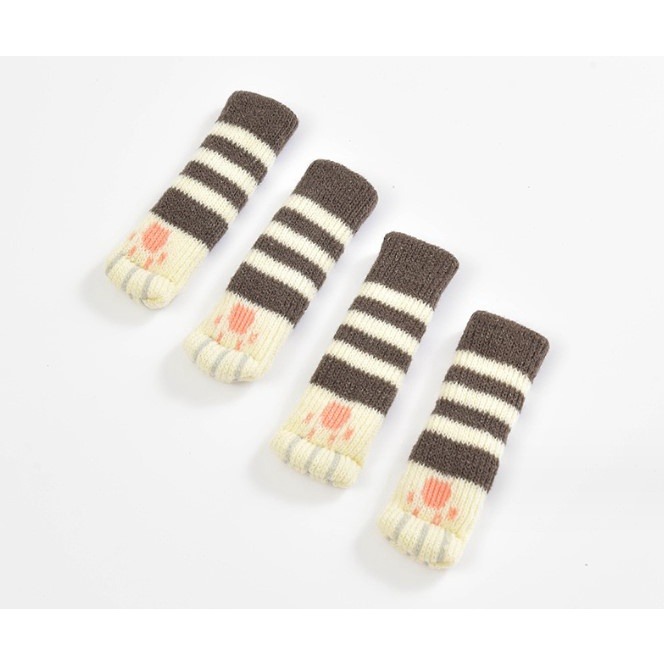 4個一套16元 門把套 椅子靜音木地板耐磨雙層加厚針織腳墊 貓咪造型腳套 桌椅套 貓咪肉球腳套 桌腳套 貓腳套 椅腳套-規格圖9