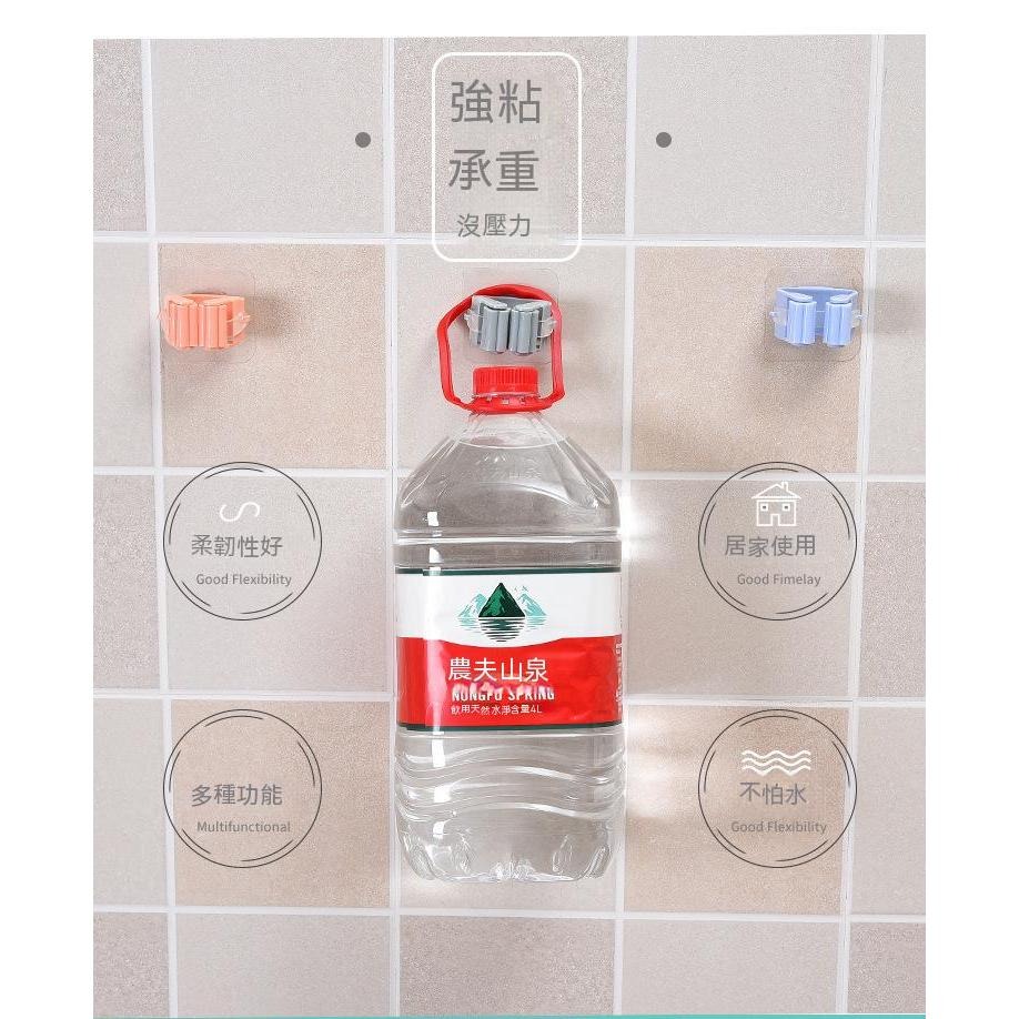 5個15元 拖把夾 掛拖把夾 拖把架夾 掃把夾 掛夾拖把架 掛掃把架 無痕拖把夾 矽膠防滑夾口 防潮材質 適合浴室-細節圖2