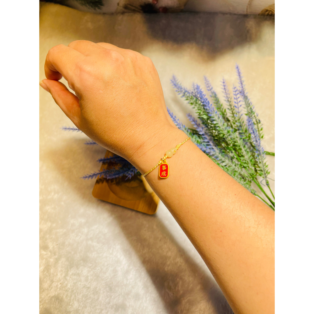 心想事成葫蘆極細編織手繩-細節圖2