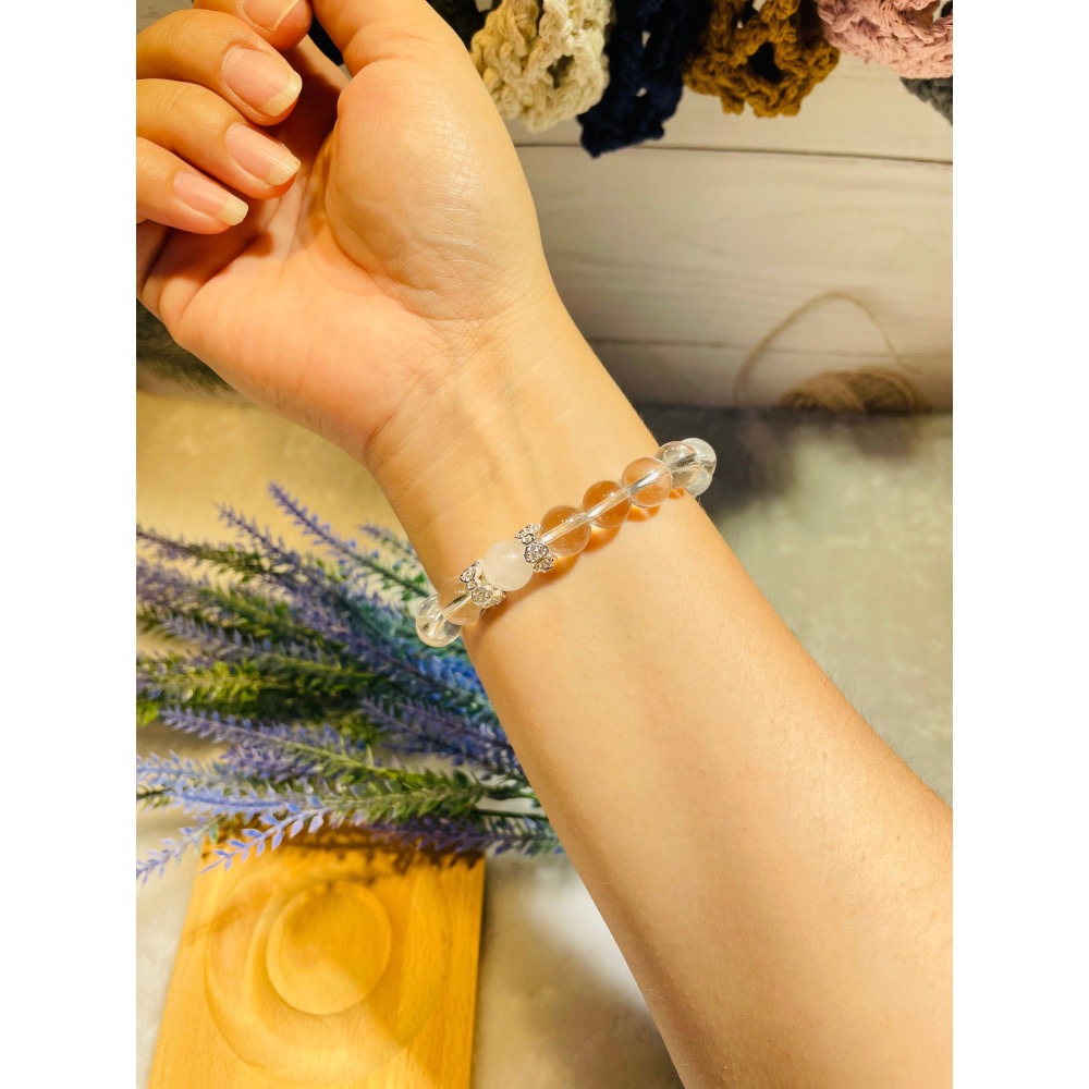 白水晶貔貅手鍊氣質而不張揚淨化提升能量招財納福保護磁場-細節圖4