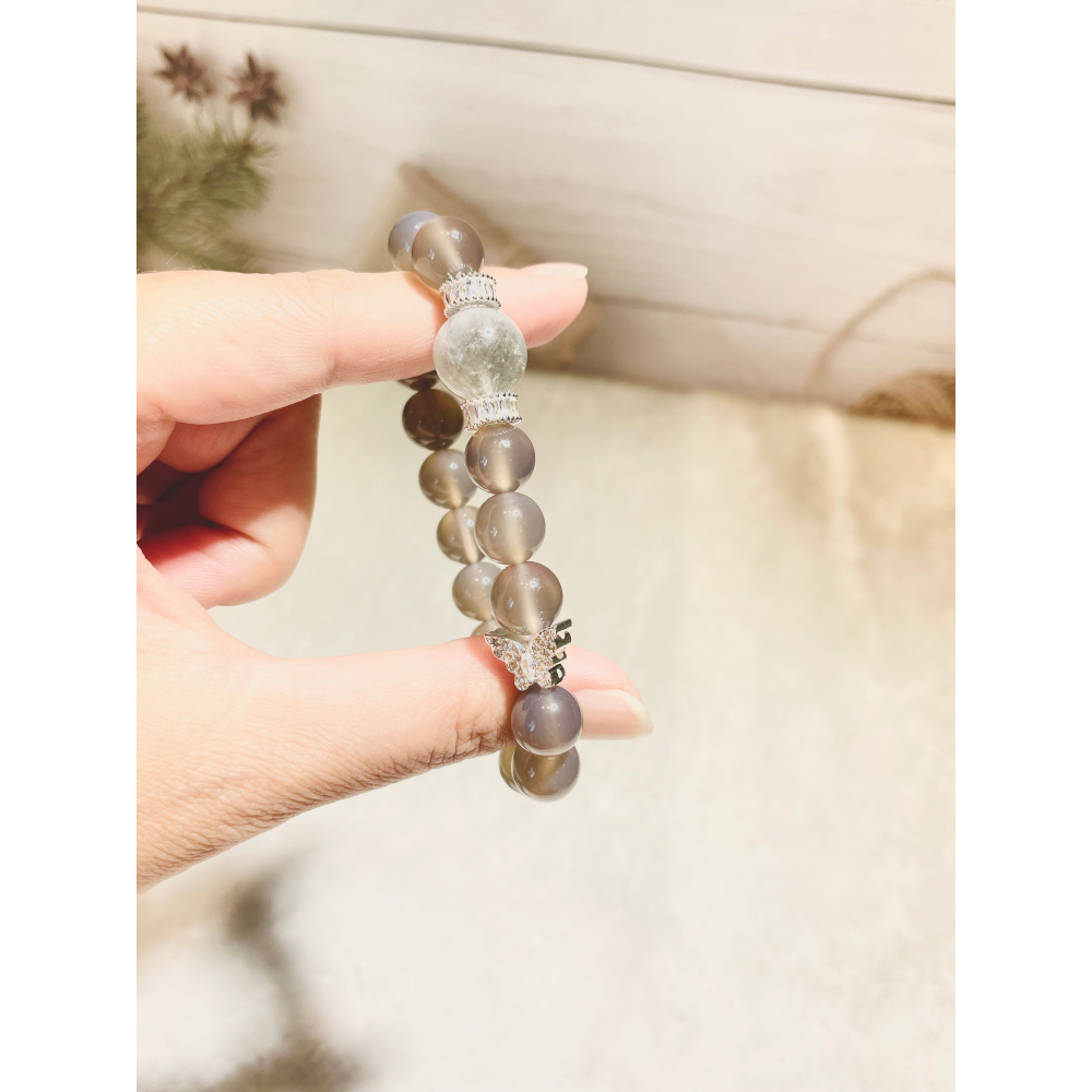 灰瑪瑙與月光石自帶開掛體質護身防小人好人緣-細節圖2