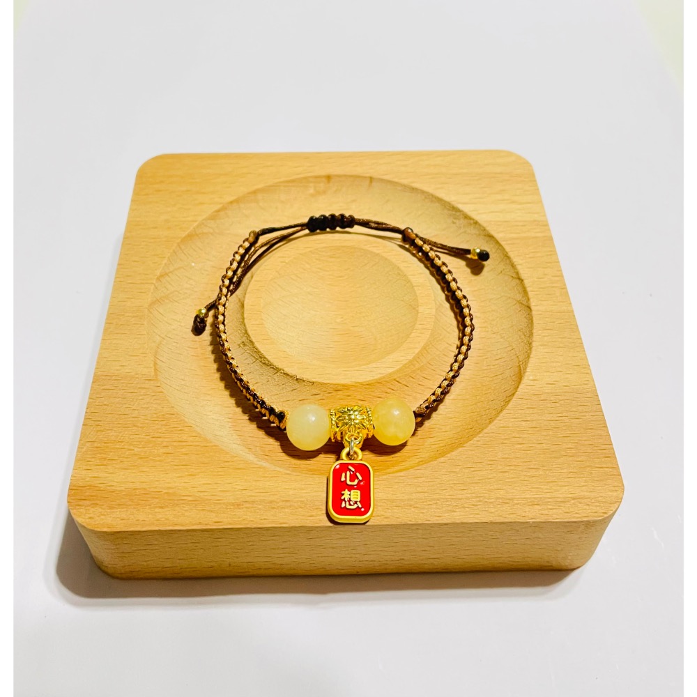 咖啡色系編織手繩-細節圖4