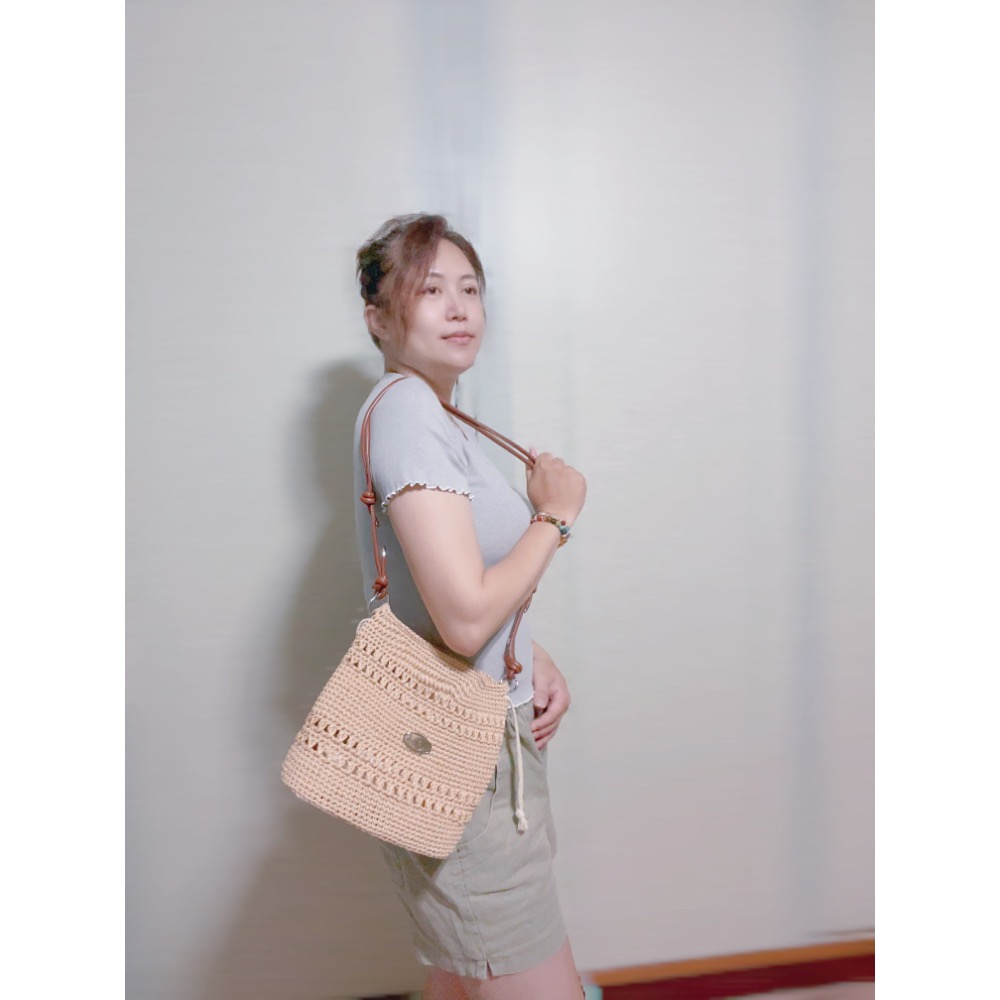 肩背棉草包-細節圖2