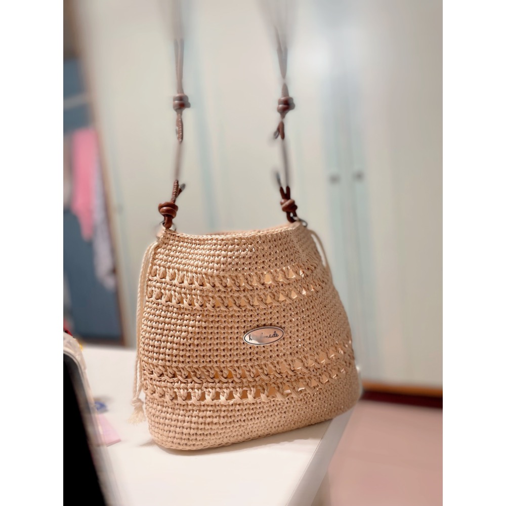 肩背棉草包-細節圖5