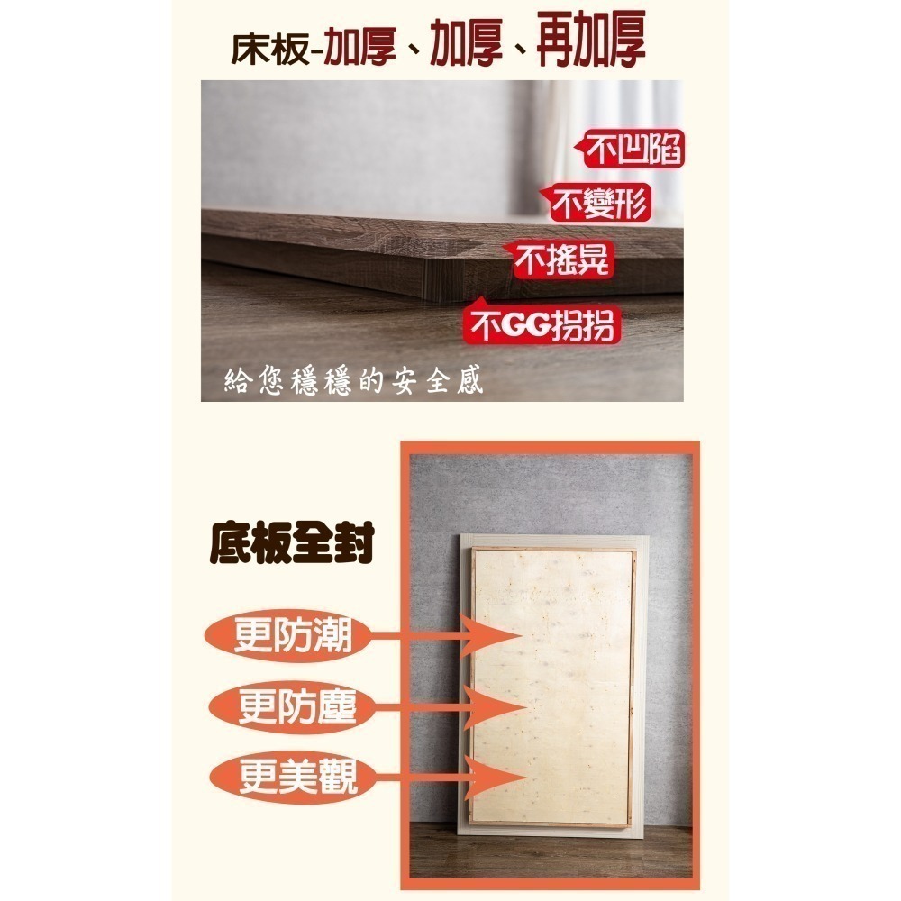 梧桐-激厚防水六分木心板低床底/低床架/矮床底/矮床架/單人3.5尺/雙人5尺/ 雙人加大6尺-細節圖6