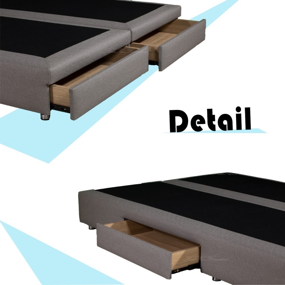 貓抓皮床底/床架/床箱四抽屜/收納抽屜床架/免組裝/台灣製-細節圖4