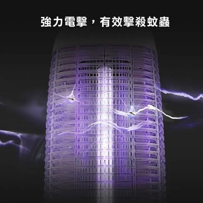 瞬間超強電力，消滅小黑蚊 TECO 東元10W電擊式高效捕蚊燈 XYFYK107-細節圖5