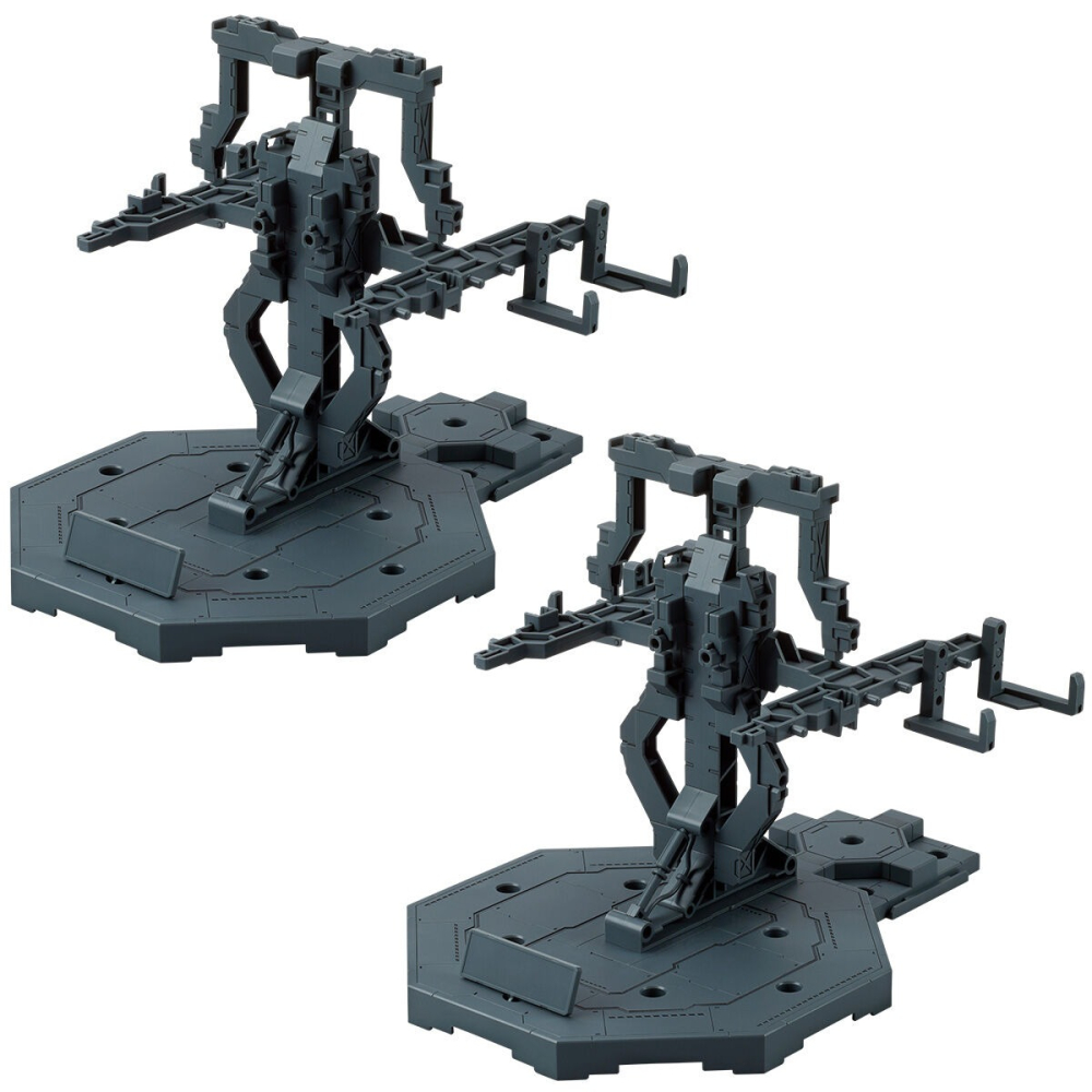 [現貨] pb限 正版 MG Gundam F90 鋼彈 PACK HANGER 專用展示架 裝備展示架 背包架-細節圖2