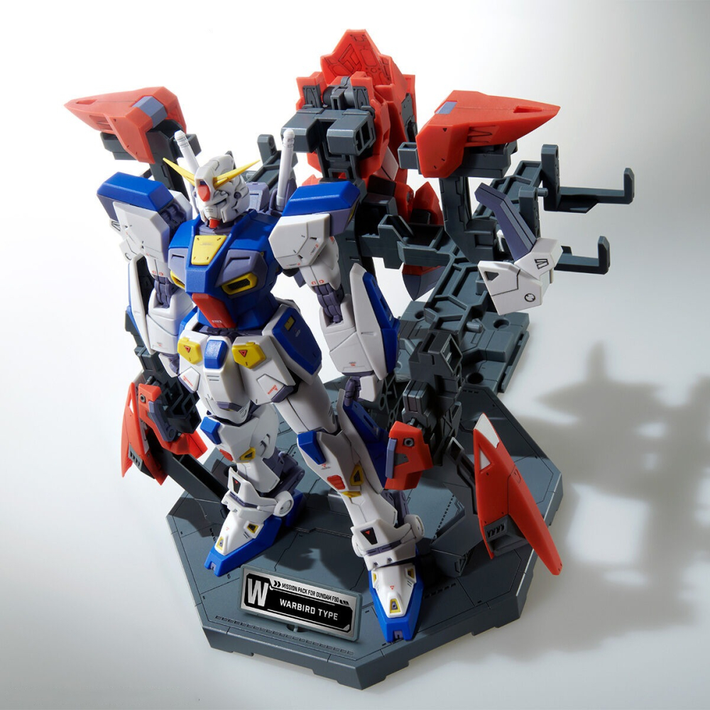 [現貨] pb限 正版 MG Gundam F90 鋼彈 PACK HANGER 專用展示架 裝備展示架 背包架-細節圖3