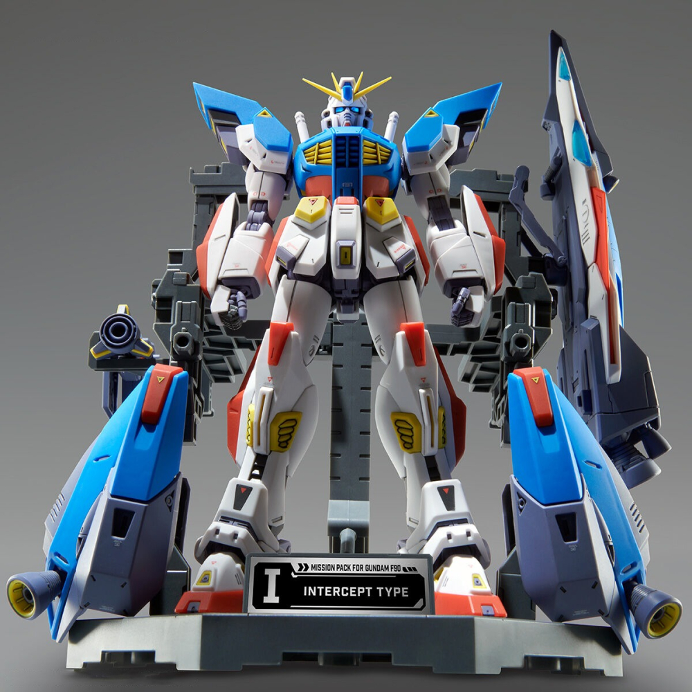 [現貨] pb限 正版 MG Gundam F90 鋼彈 PACK HANGER 專用展示架 裝備展示架 背包架-細節圖4
