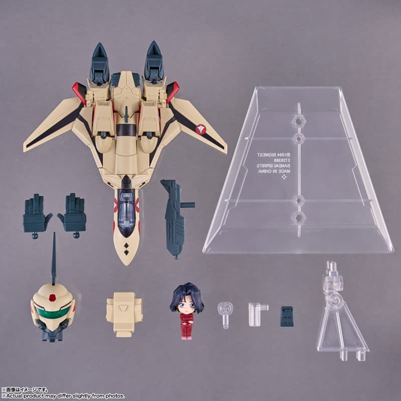 [現貨]BANDAI  TINY SESSION 超時空要塞Plus YF-19 王者之劍 勇戴森機 with 謬芳容-細節圖4