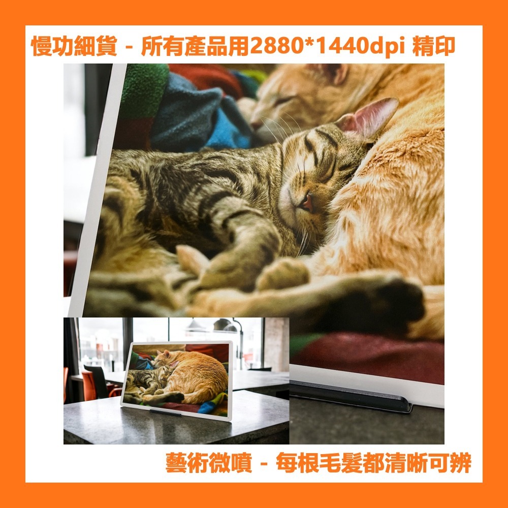 客製鐵皮畫 無框畫金屬海報 1件起印 全家福 寵物照 禮物 客備檔案台灣製造快速兩天出貨 可AI影像增強 高CP禮物-細節圖4