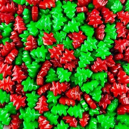 Candy Palace 糖果殿 聖誕樹水果糖 紅綠白水果糖 200公克 薑餅屋 水果硬糖 加拿大 聖誕節糖果-細節圖3