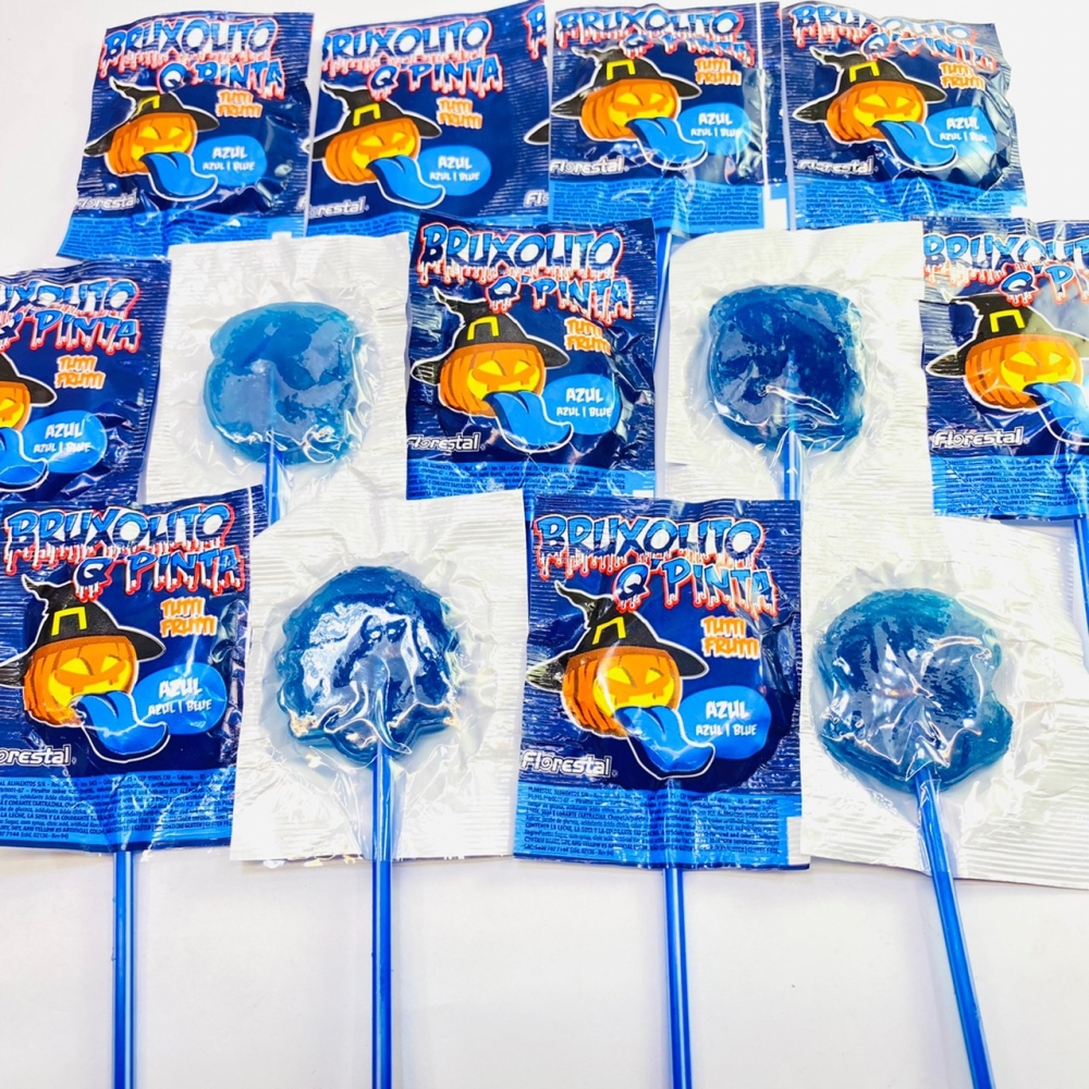 Candy Palace 糖果殿 萬聖整人染舌棒棒糖 水果口味 棒棒糖 巴西 萬聖節 變色 整人 全素 素食-細節圖2