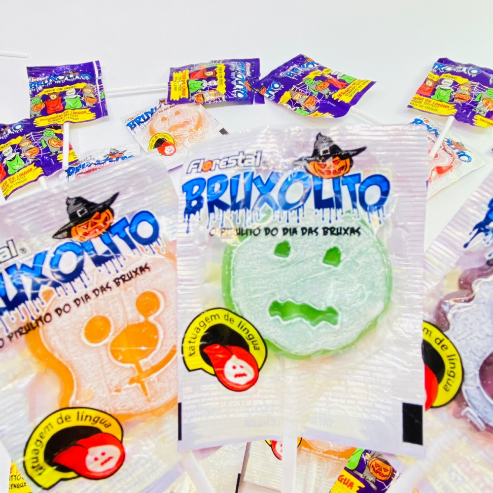 Candy Palace 糖果殿 萬聖紋舌棒棒糖 水果口味 棒棒糖 巴西 萬聖節 整人 全素 素食-細節圖3