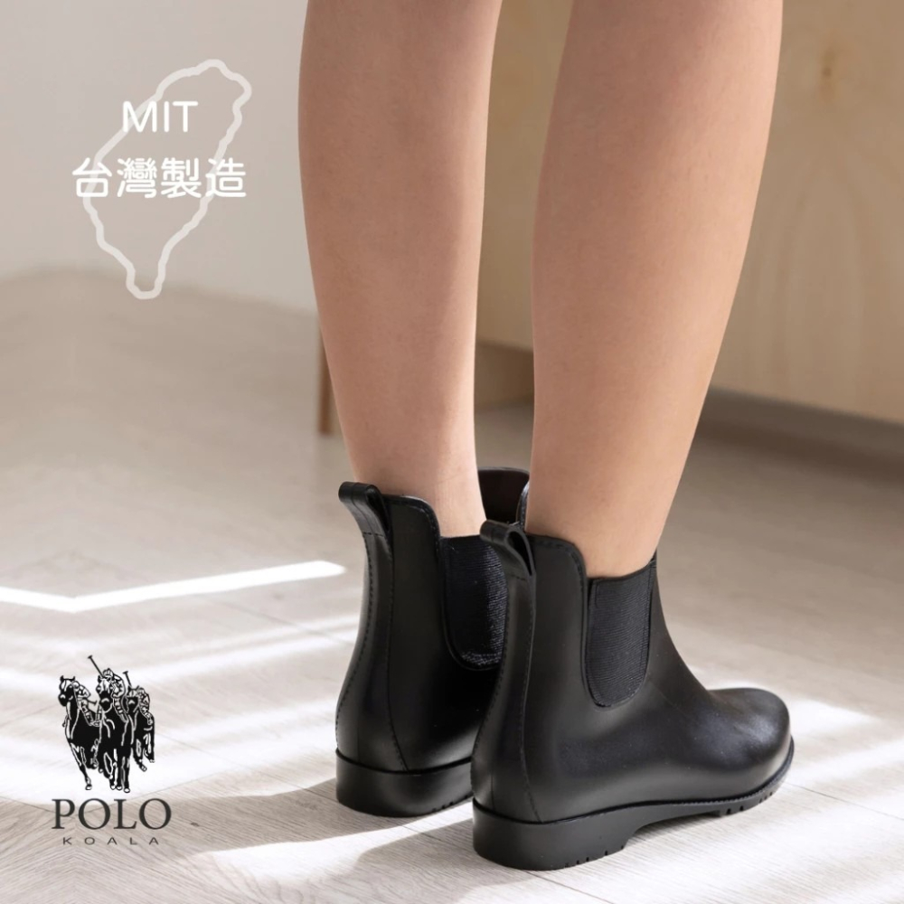 台灣製 無毒 雨靴 女鞋 晴雨兩用切爾西短靴 雨靴 雨鞋  防水-細節圖8