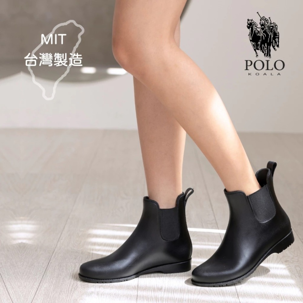 台灣製 無毒 雨靴 女鞋 晴雨兩用切爾西短靴 雨靴 雨鞋  防水-規格圖9
