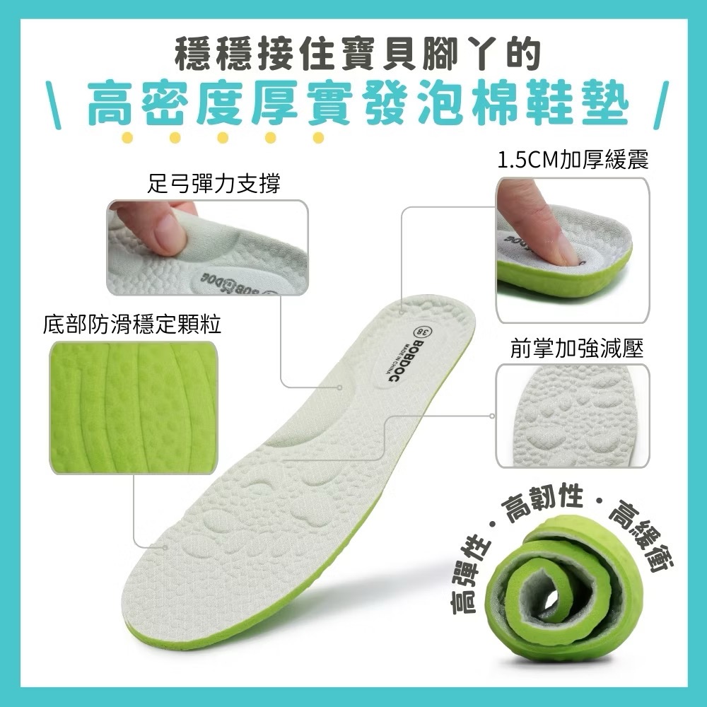 💥寬楦 防滑💥巴布豆 超輕量透氣網面魔鬼氈童鞋 寶寶鞋 涼鞋-細節圖6