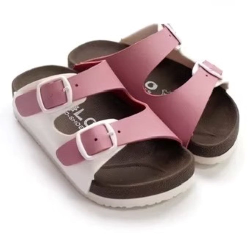 MIT 台灣製 童鞋 跳色小方釦休閒童拖鞋-規格圖9