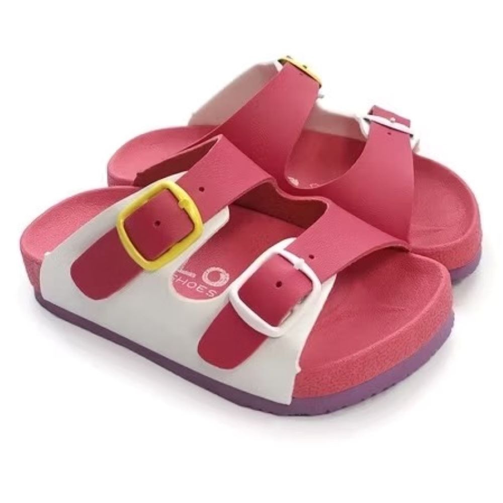 MIT 台灣製 童鞋 跳色小方釦休閒童拖鞋-規格圖9