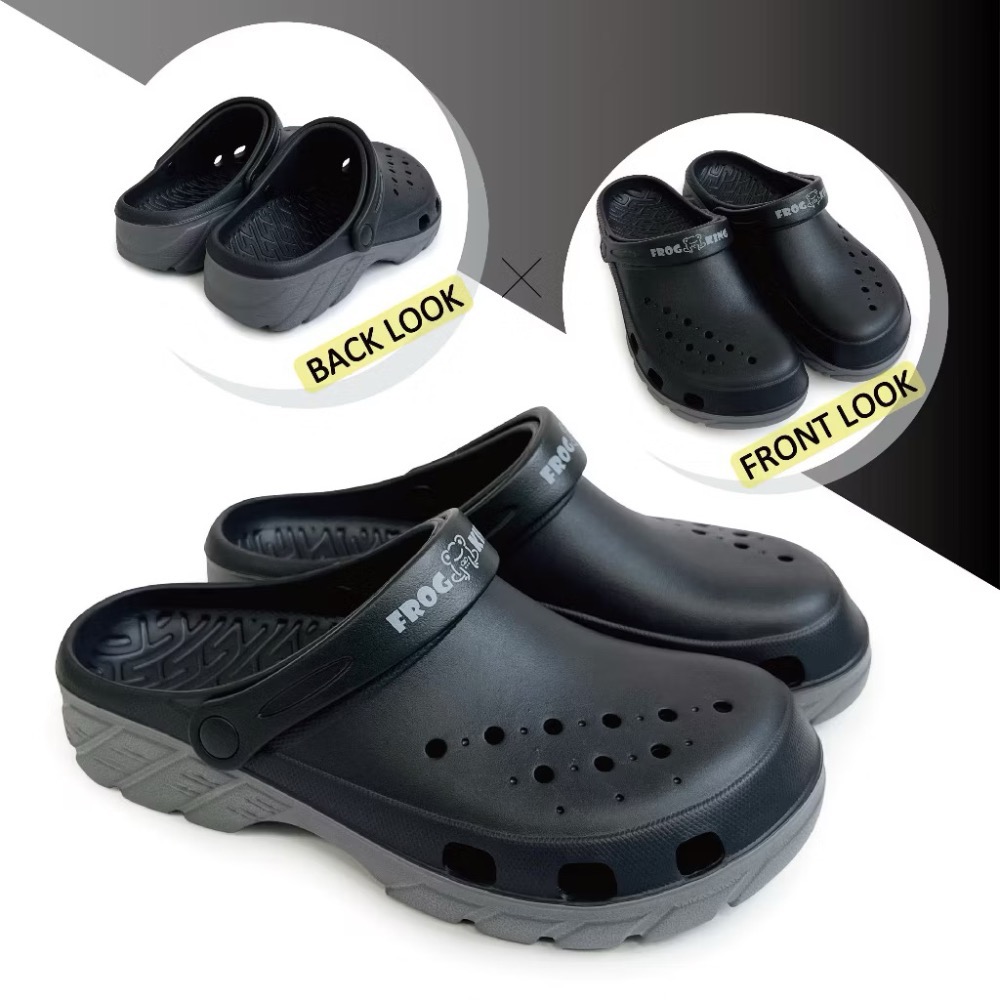 ［水陸兩棲］男鞋 防水兩用洞洞鞋 布希鞋 防水拖鞋 涼鞋-規格圖9