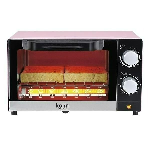 Kolin 歌林 10公升 時尚 電烤箱 KBO-LN103 櫻花粉 烤箱 小烤箱 過年照常出貨 附發票保固-細節圖2