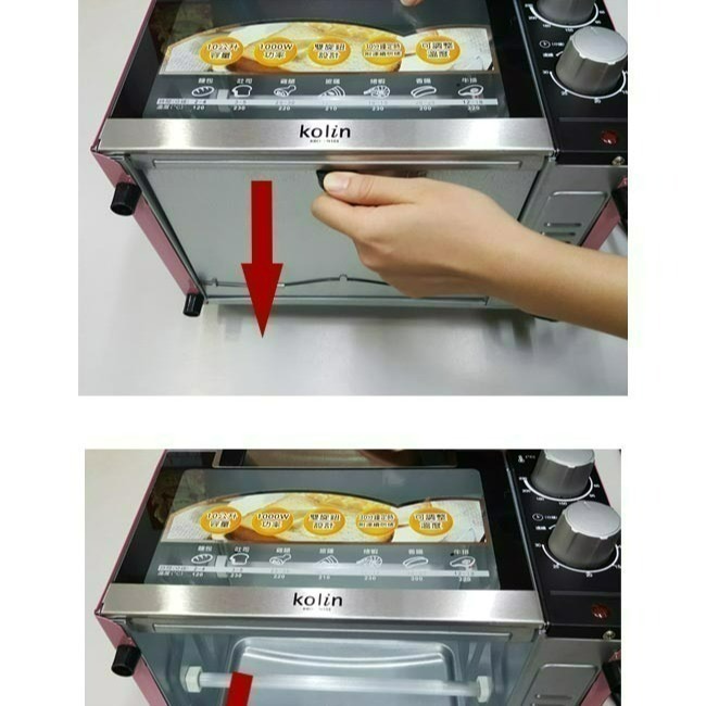 Kolin 歌林 10公升 時尚 電烤箱 KBO-LN103 櫻花粉 烤箱 小烤箱 過年照常出貨 附發票保固-細節圖4