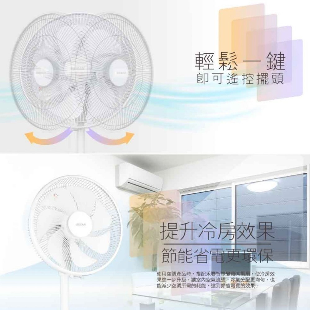 【禾聯HERAN】12吋智能變頻DC風扇 HDF-12AH710 電風扇 DC扇 禾聯電扇-細節圖6