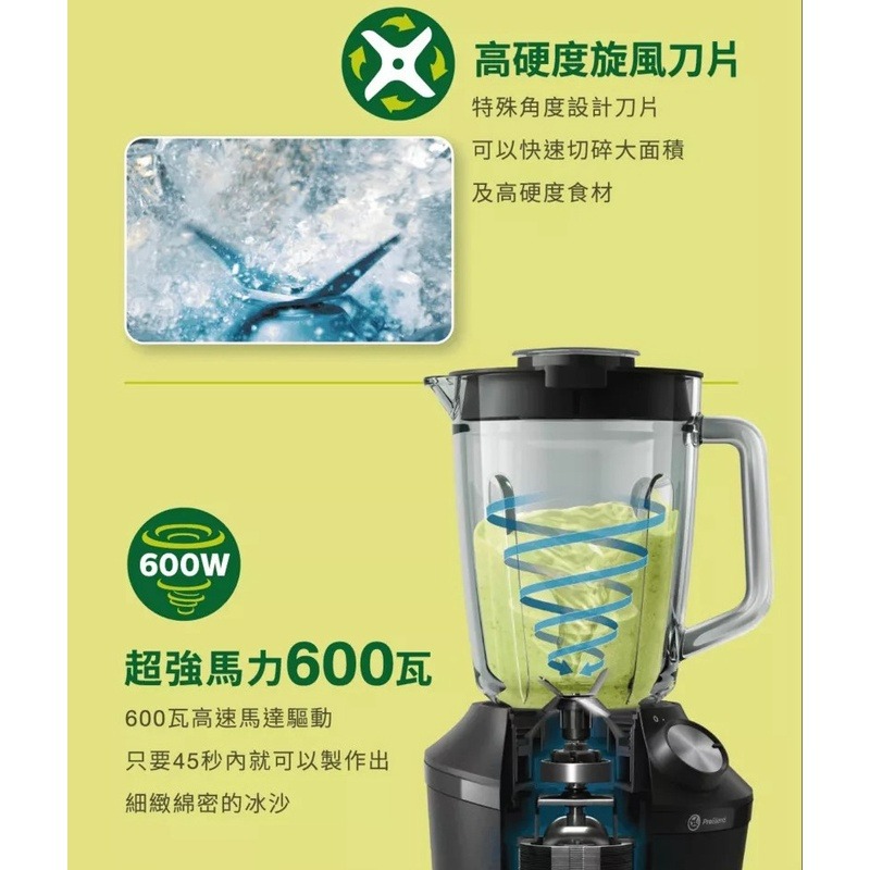 飛利浦 PHILIPS 超活氧果汁機 HR2191/00 果汁機 碎冰塊 【快速出貨 附發票保固】-細節圖5