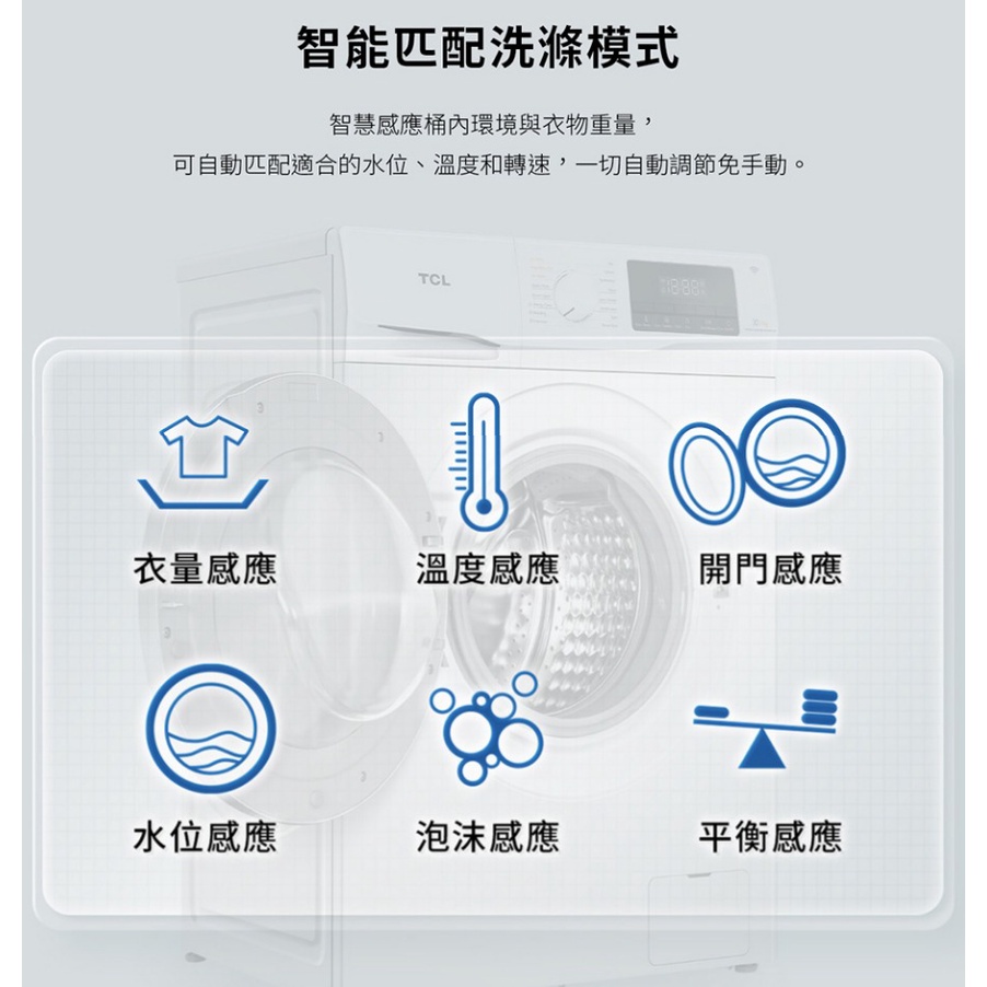 【免運費含基本安裝】TCL 滾筒式 洗衣 乾衣機 C610WDTW 洗衣機 洗衣乾衣機 滾筒洗衣機-細節圖4