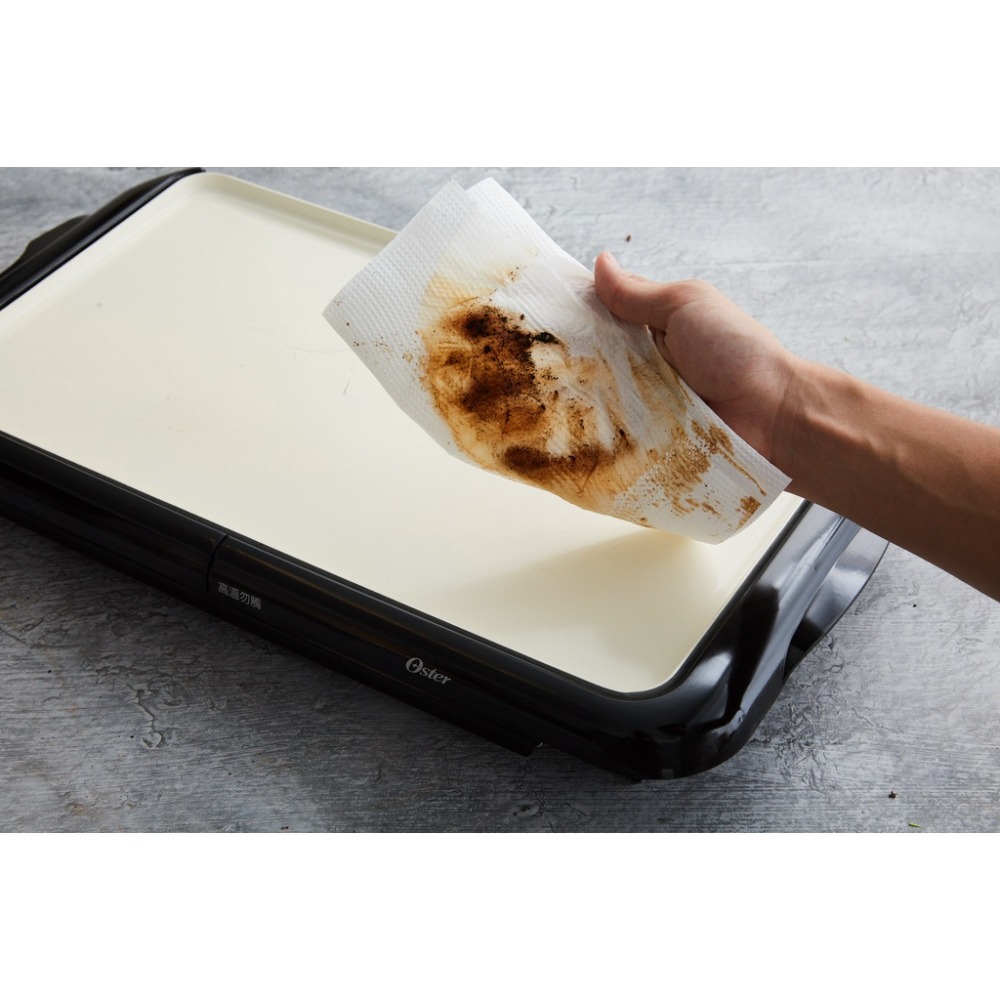 ((A級福利品 近全新)) 美國 OSTER BBQ 陶瓷電烤盤 CKSTGRFM18W-TECO 電烤盤  烤盤-細節圖7