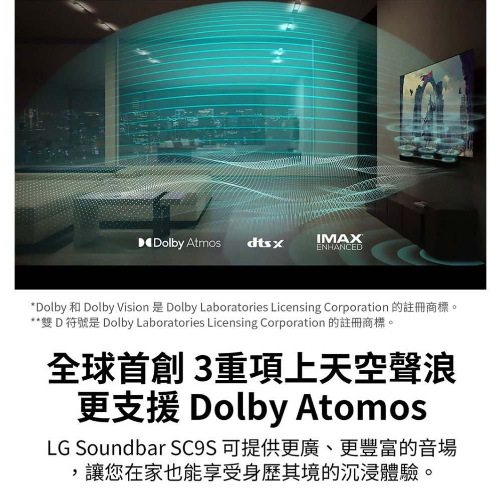 【快速出貨】LG Soundbar SC9S 超維度 6D立體聲霸 音響-細節圖6