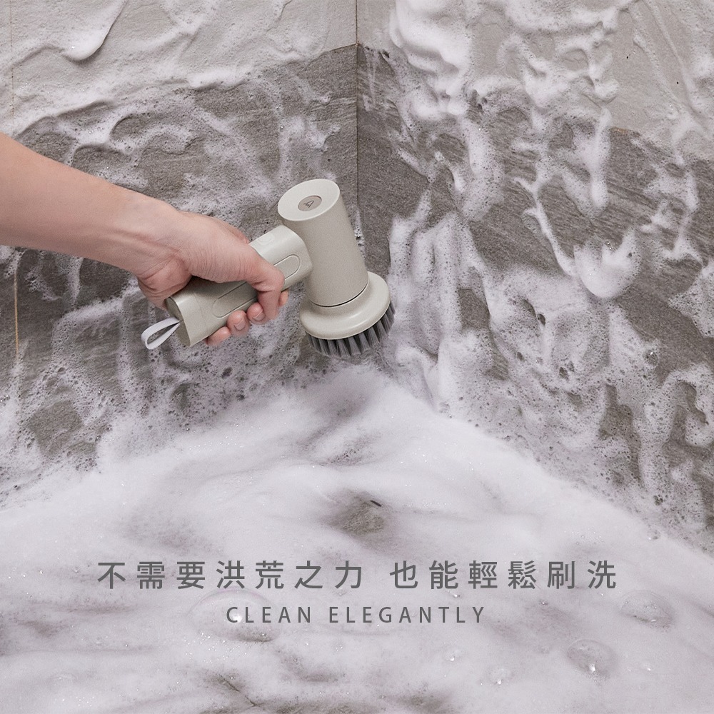 【快速出貨】ARTISAN 奧提森 第二代 USB 電動 清潔刷 暖月灰 CB200W-細節圖5