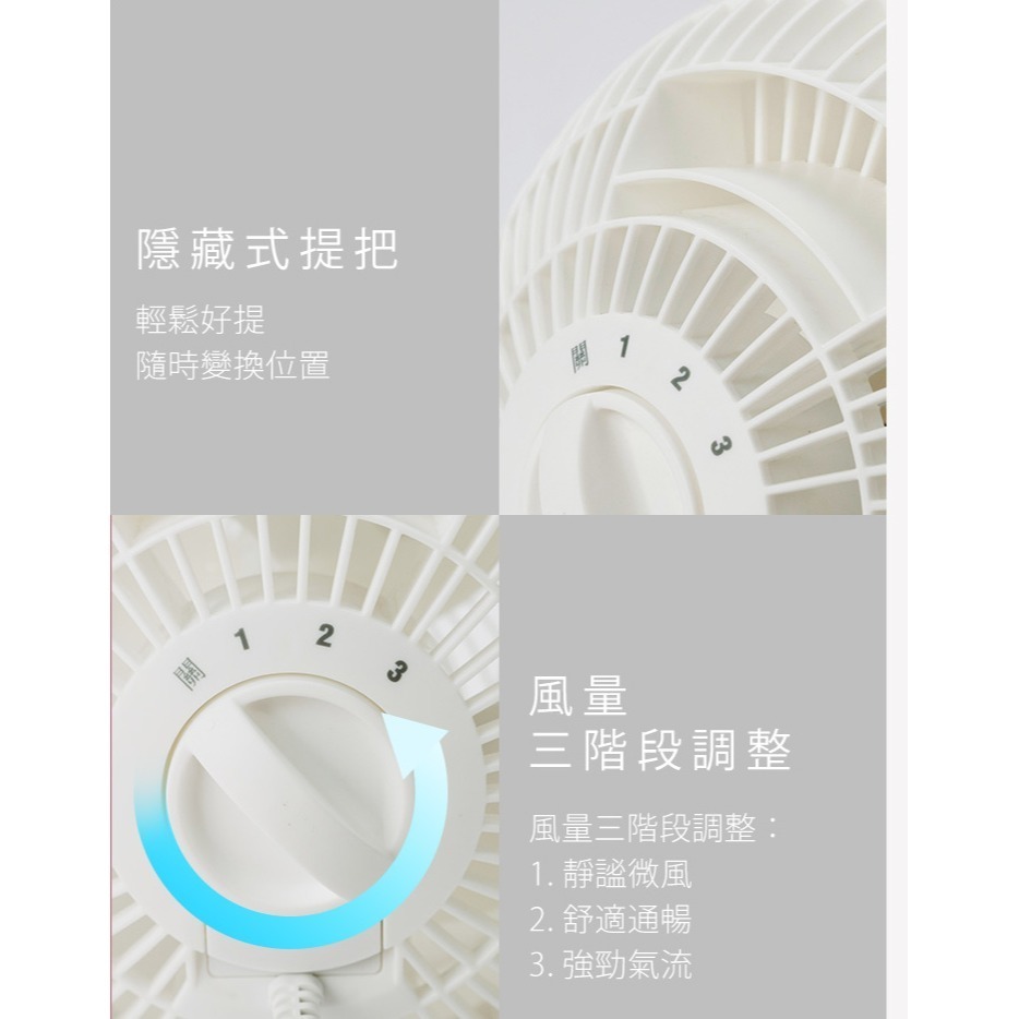 【快速出貨】HE18 IRIS OHYAMA 空氣 循環扇 電風扇 桌扇 PCF-HE18 低噪音 對流扇-細節圖6