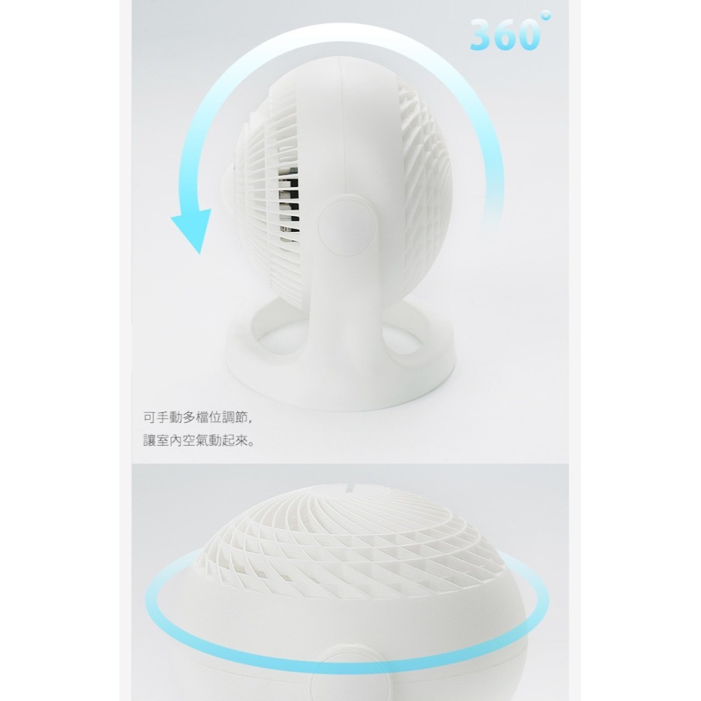 【快速出貨】HE18 IRIS OHYAMA 空氣 循環扇 電風扇 桌扇 PCF-HE18 低噪音 對流扇-細節圖9