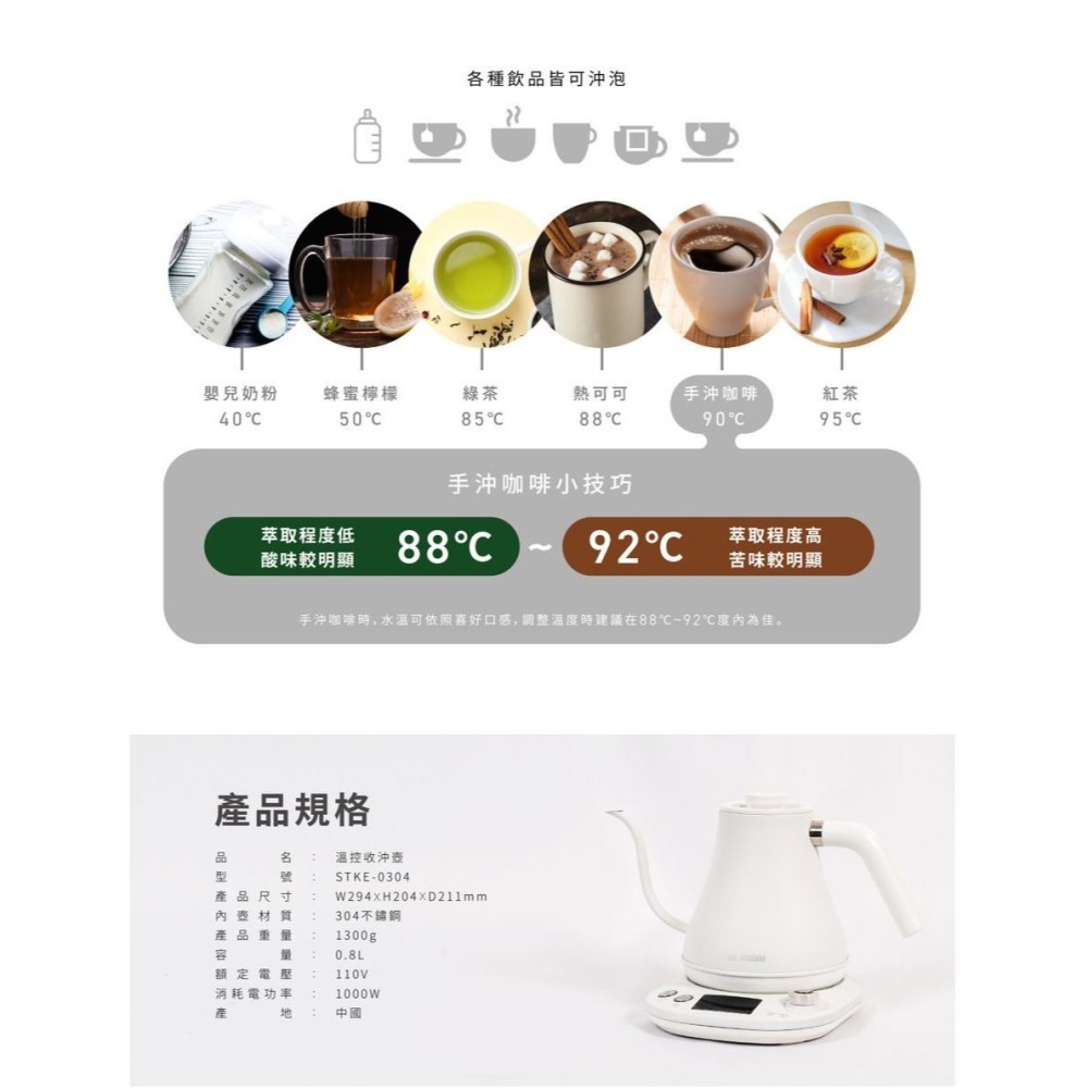 【快速出貨 附發票保固】ONE amadana STKE-0204 雙層隔熱快煮壺 熱水壺 電茶壺 快煮壺-細節圖7