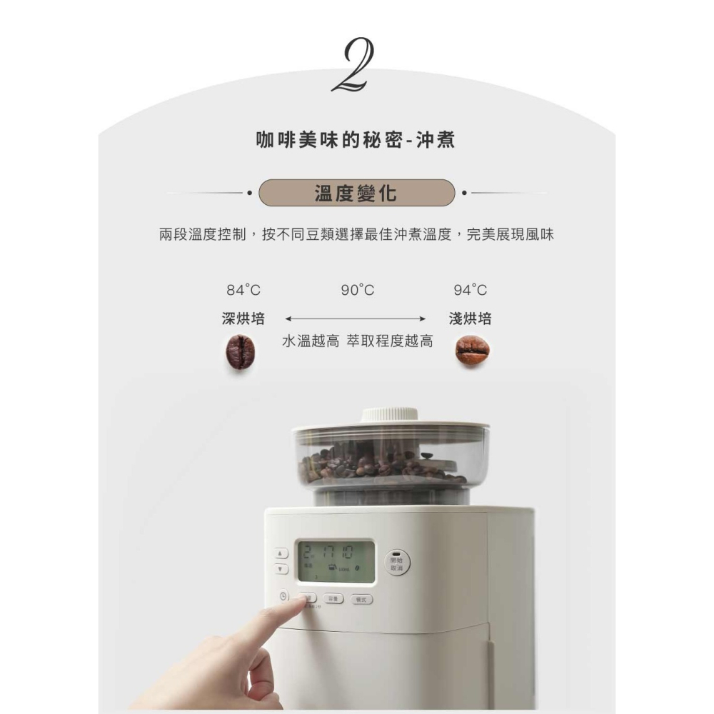 【2025新款 快速出貨】siroca 全自動 石臼式 研磨 咖啡機 SC-C2510-細節圖6