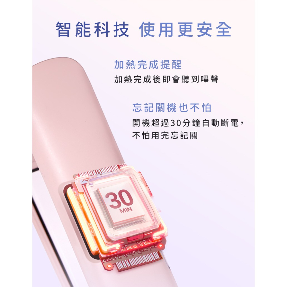 【DREAM TREND 凱夢 免運 贈鼻毛刀】 雙向負離子水光離子夾 DT-901 國際電壓 粉色/米黃色-細節圖9