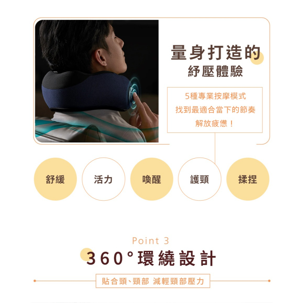 【Philips 飛利浦】頸部按摩器 PPM3502DB/90-細節圖5
