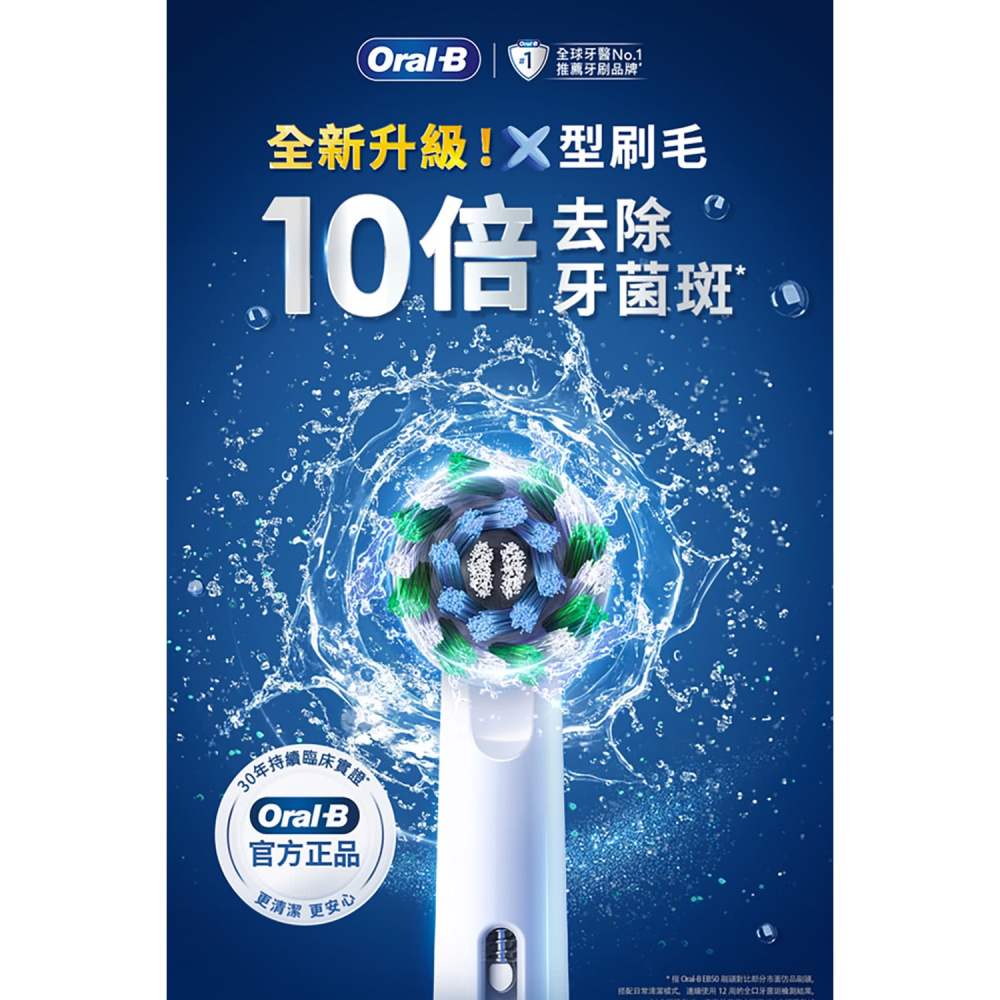 【恆隆行公司貨】德國百靈 BRAUN EB60-6 超細毛 護齦X型刷頭-細節圖3