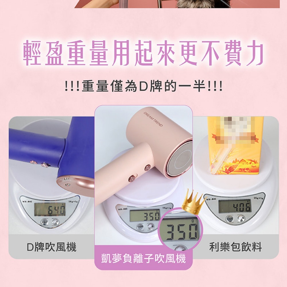 【DREAM TREND 凱夢】負離子高速溫控吹風機 AD-120 吹風機 負離子吹風機 吹風機-細節圖6
