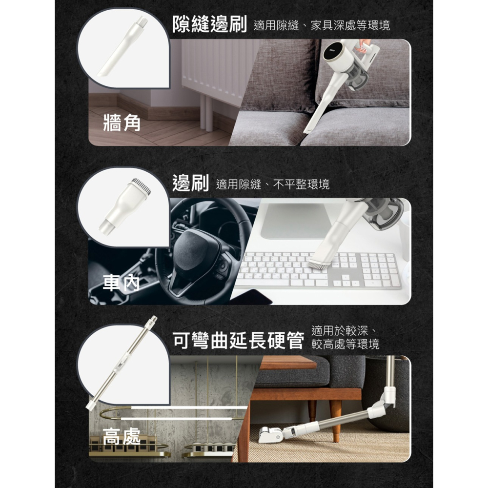 【HERAN 禾聯】綠光降噪 無線吸塵器 HVC-22PVG50 吸塵器-細節圖8