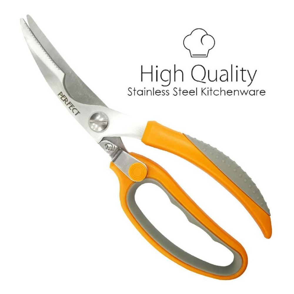 【台灣現貨】【賀野市集】Perfect 理想牌 多功能雞骨剪 剪螃蟹 多功能剪刀 去魚鱗 好握材質 加長加厚 人體工學-細節圖9