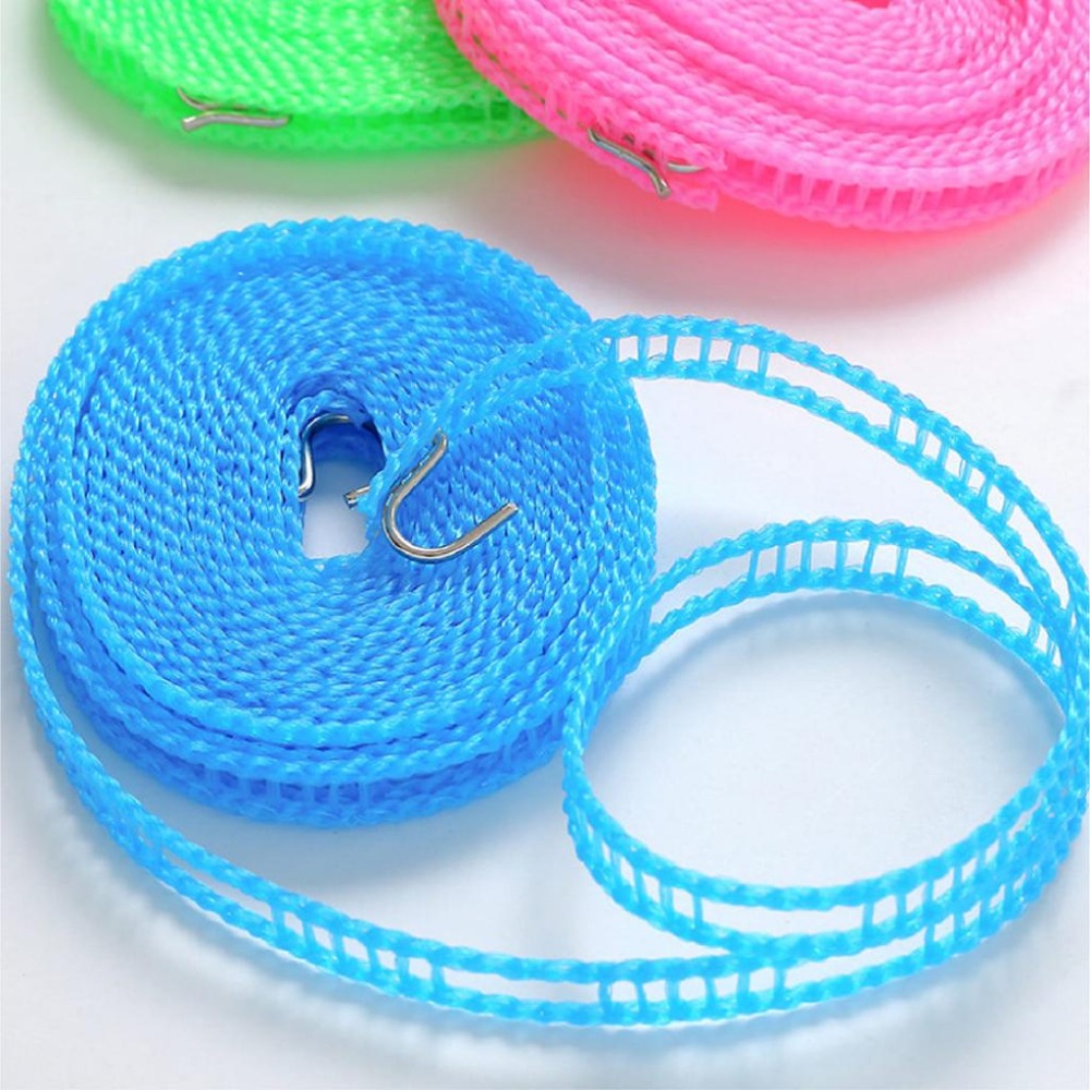 【台灣現貨】【賀野市集】尼龍晾衣繩 柵欄式 曬衣繩 晾衣繩 掛衣繩 防風 防滑-細節圖8