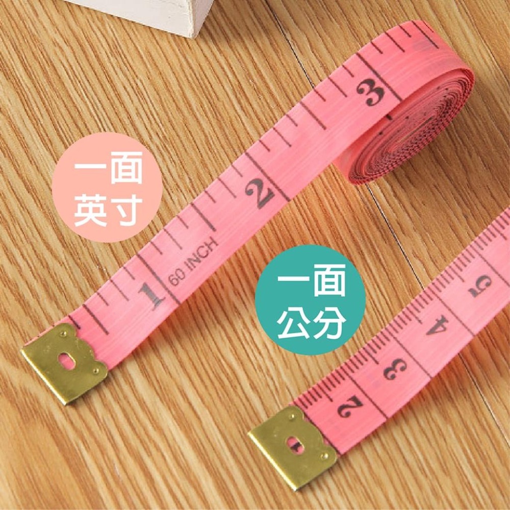 【台灣現貨】【賀野市集】輕便型皮尺 量衣皮尺 腰圍 頭圍 手圍 三圍 小皮尺 布尺 衣尺 測量 衣服尺寸 尺 公分 英吋-細節圖5