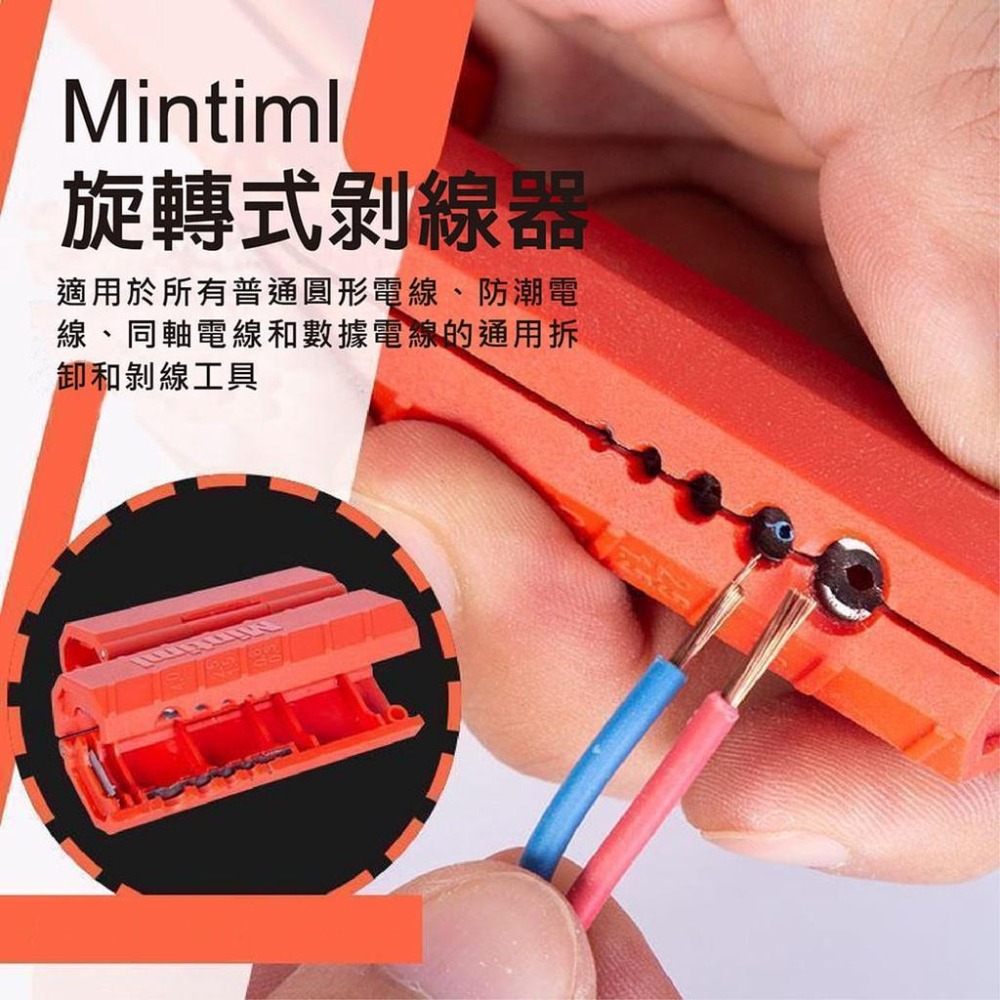 【台灣現貨】【賀野市集】旋轉式剝線器 快速剝線器 同軸剝線器 電線 網路線 同軸線 數據線 對應多種線徑 Mintiml-細節圖7