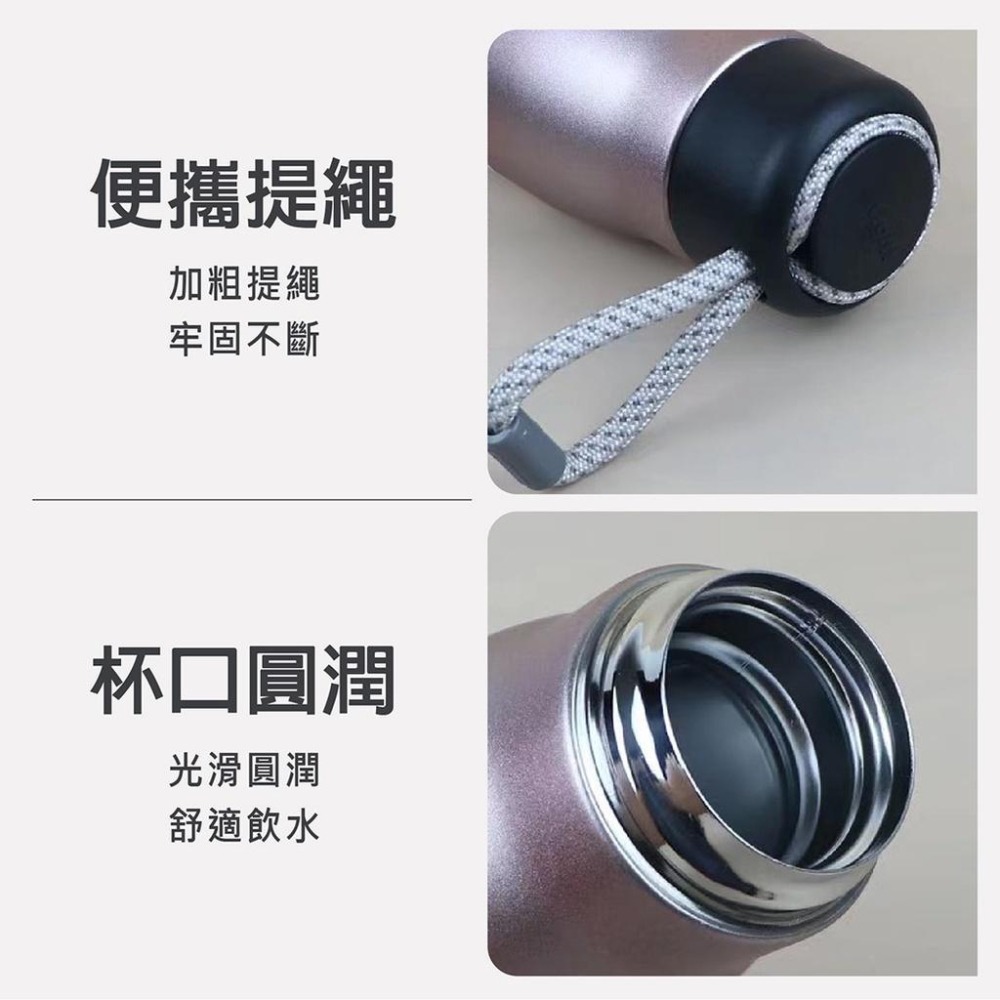 【台灣現貨】【賀野市集】提繩式 騎士保溫瓶 保冰瓶 保溫保冰 304不鏽鋼 酷冰杯 鋼杯 真空保溫瓶 外出旅遊 單車運動-細節圖5