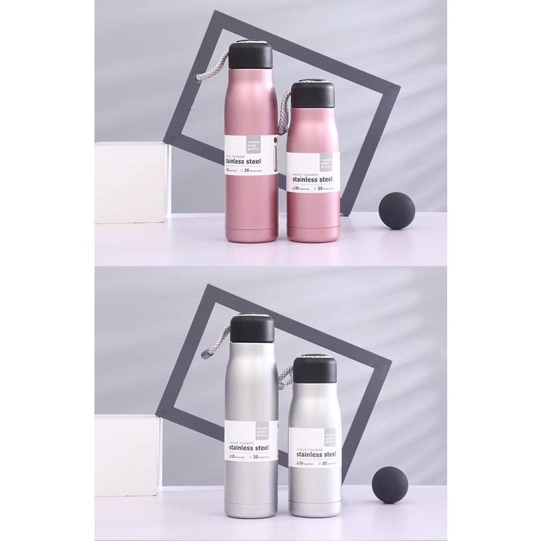 【台灣現貨】【賀野市集】提繩式 騎士保溫瓶 保冰瓶 保溫保冰 304不鏽鋼 酷冰杯 鋼杯 真空保溫瓶 外出旅遊 單車運動-細節圖8