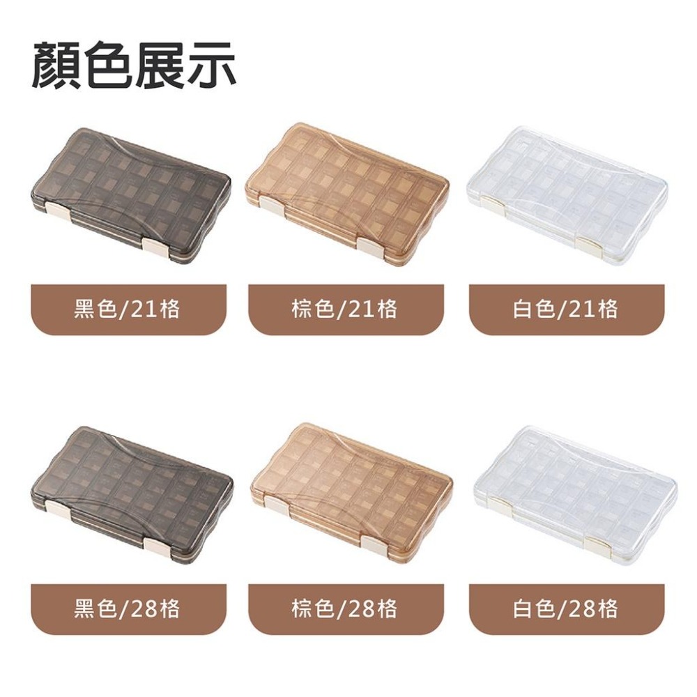 【台灣現貨】【賀野市集】7日藥盒 密封藥盒 防潮藥盒 隨身藥盒 旅行藥盒 藥物分裝盒 3格/4格 可選 分隔藥盒 分格-細節圖7